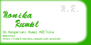 monika rumpl business card